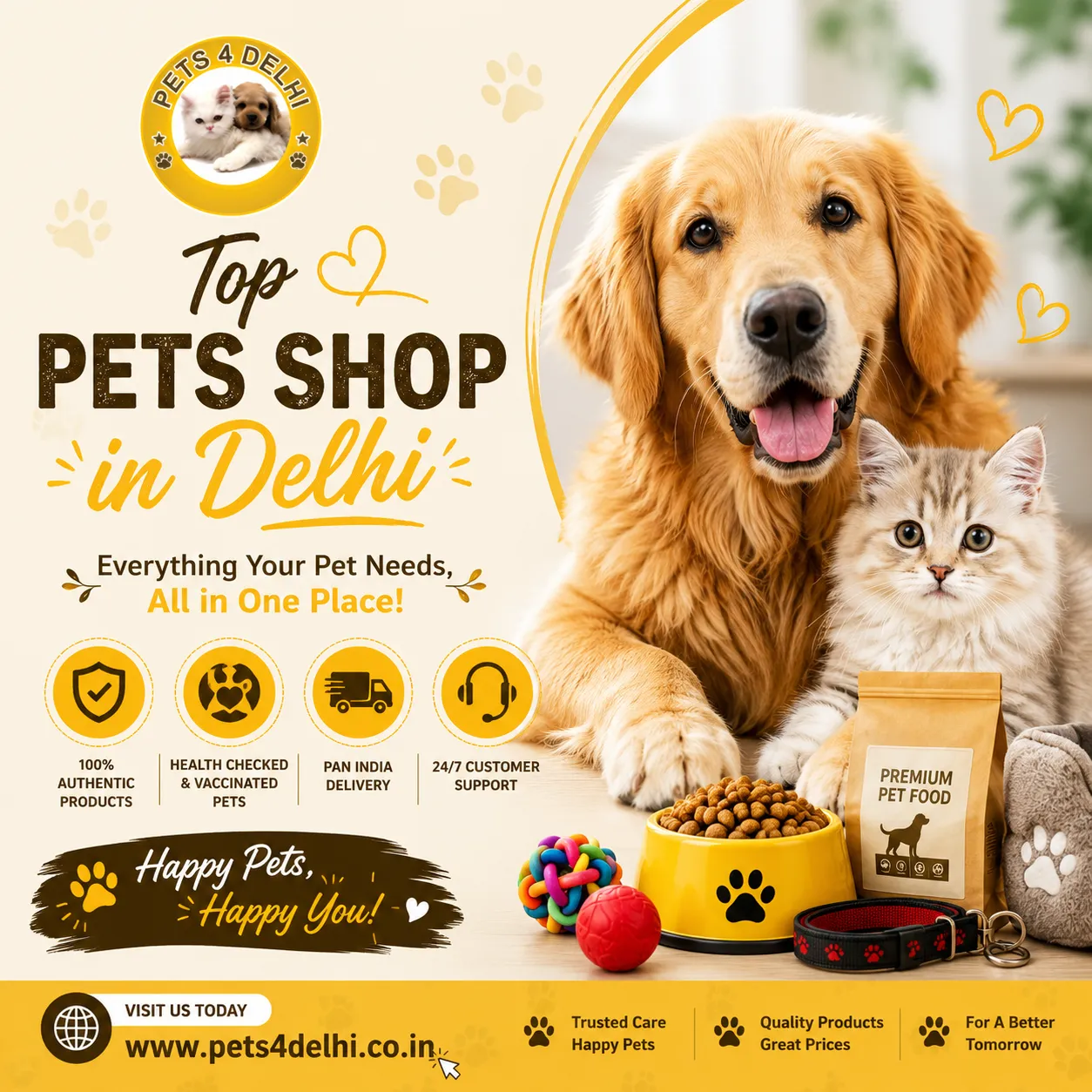 Top Pets Shop in Delhi