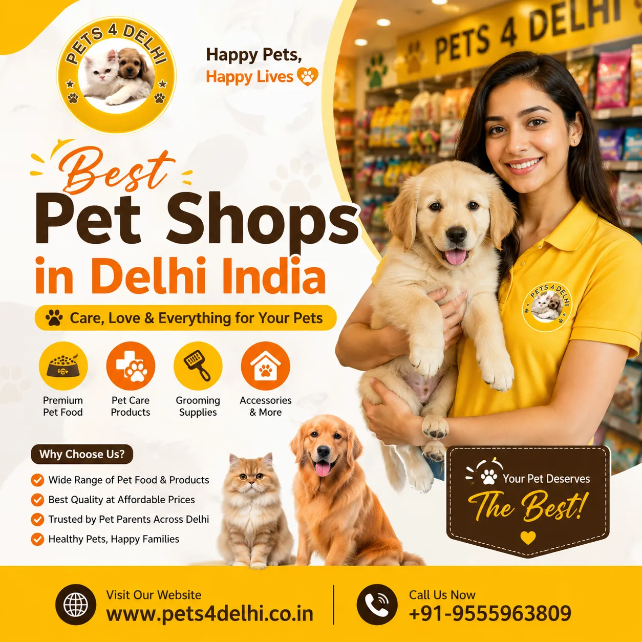 Best Pet Shops in Delhi India